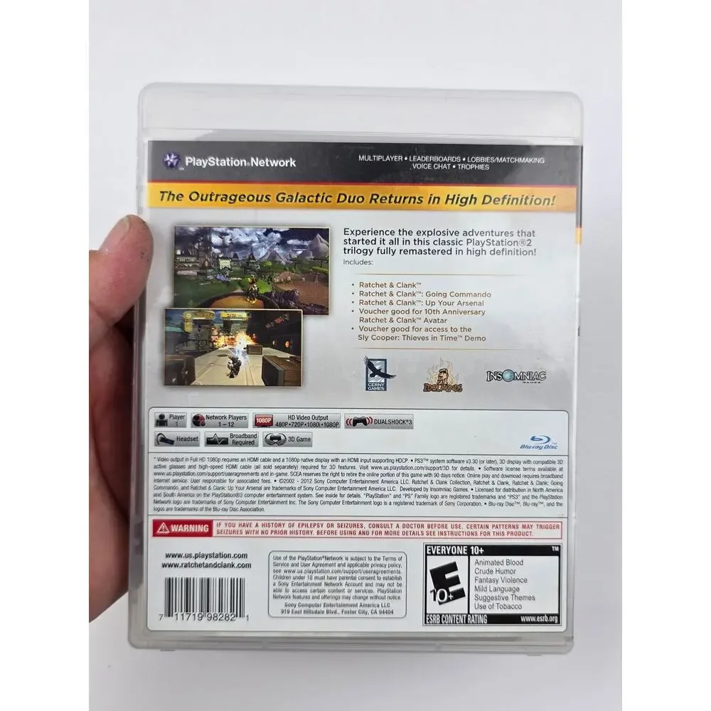 Ratchet & Clank Collection PS3 Sony PlayStation Disc Is Very Good